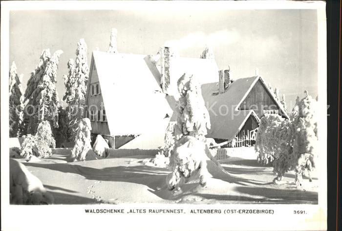 Altenberg Erzgebirge Waldschenke altes Raupennest