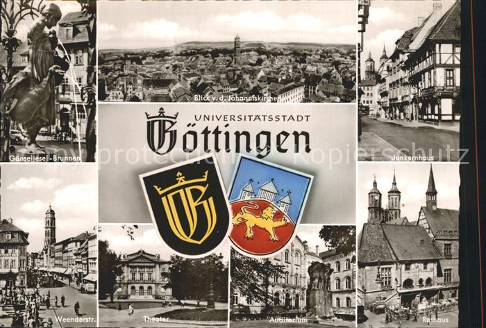 Goettingen Niedersachsen Auditorium Junkernhaus Weenderstrasse Gaenseliesel Brun