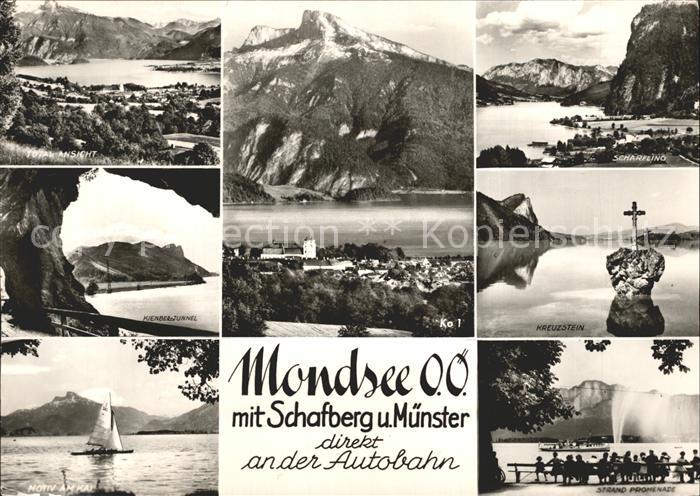 Mondsee Salzkammergut mit Schafberg un Münster