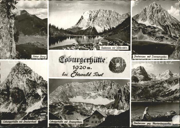 Coburgerhuette Seebensee Wetterstein Sonnenspitze