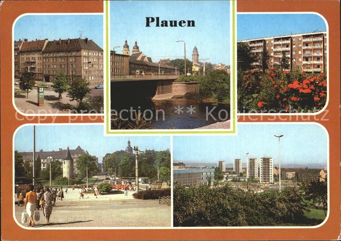 Plauen Vogtland Elsterbruecke Seehaus Otto-Grotewohl-Platz