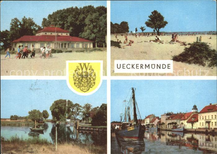 Ueckermuende Mecklenburg Vorpommern Strand Hafen Ueckermuendung