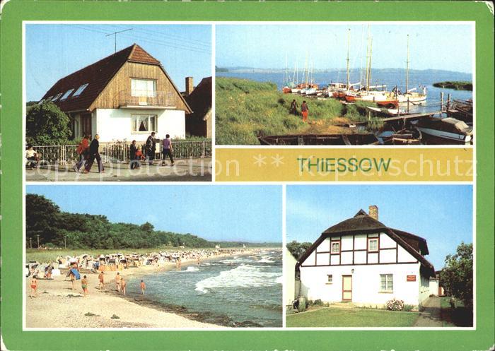Thiessow Ostseebad Ruegen Hafen Strand