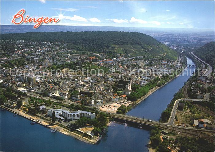 Bingen Rhein Fliegeraufnahme
