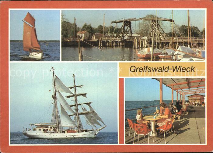 Greifswald Wieck Zeesenboot Wiecker Klappbruecke