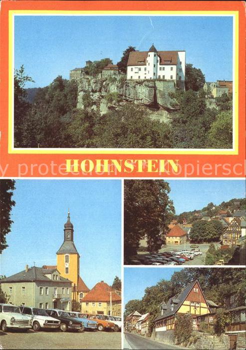 Hohnstein Saechsische Schweiz Jugendburg Markt Obere Strasse