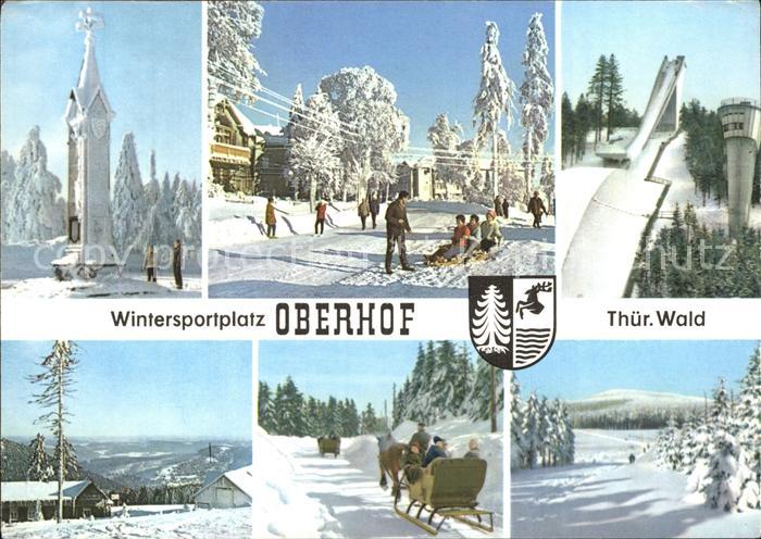 Oberhof Thueringen Sprungschanze Pferdeschlitten