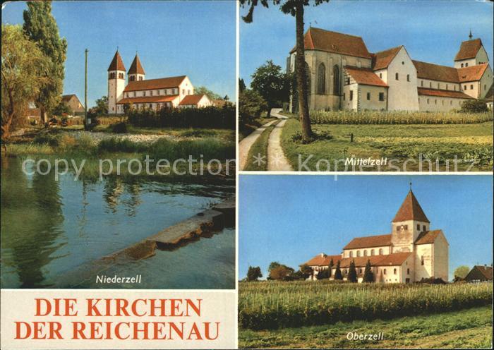 Niederzell Reichenau Mittelzell und Oberzell Kirchen