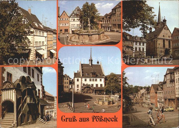Poessneck Schugasse Markt Rathaus