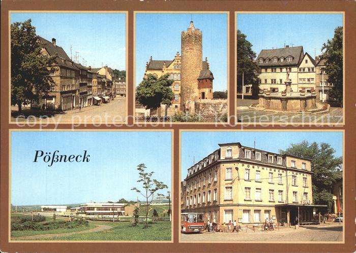 Poessneck Schuhgasse Weisser Turm Hotel Posthirsch