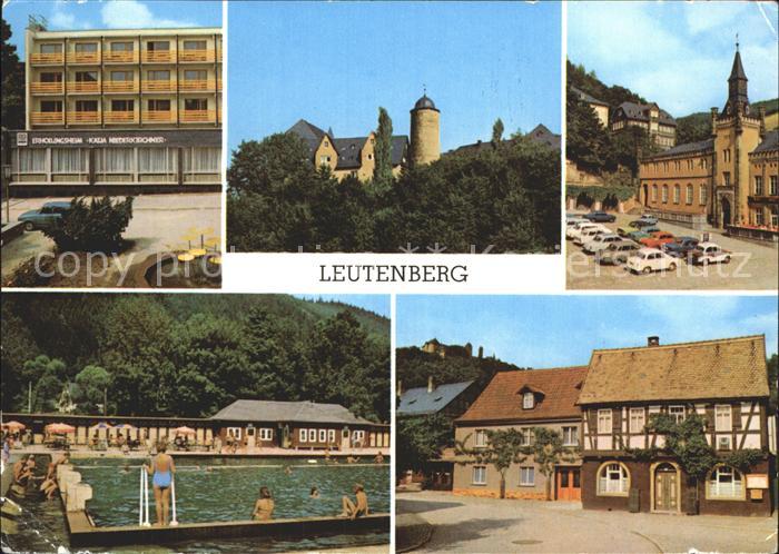 Leutenberg Thueringen Friedensburg Hauptstrasse Schwimmbad