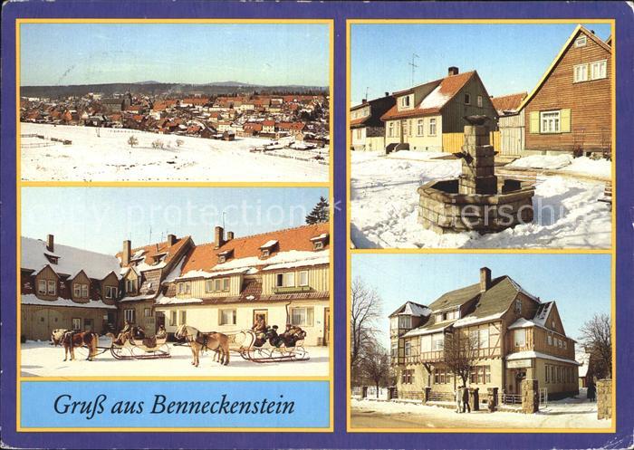 Benneckenstein Pferdeschlitten Erholungsheim Georgi Dimitroff