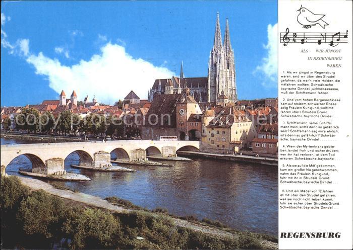 REGENSBURG Bayern steinerne Donaubruecke