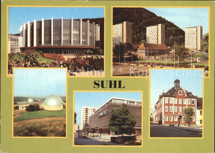 Suhl Thueringer Wald Stadthalle der Freundschaft Waffenmuseum Planetarium