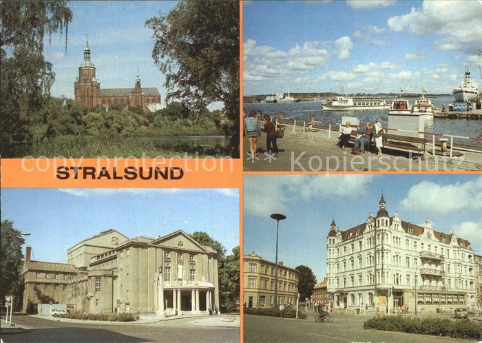 Stralsund Mecklenburg Vorpommern Marienkirche Hafen Hotel am Bahnhof