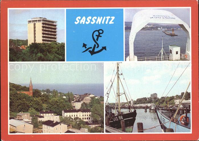 Sassnitz Ostseebad Ruegen Ruegenhotel Mole Fischereihafen