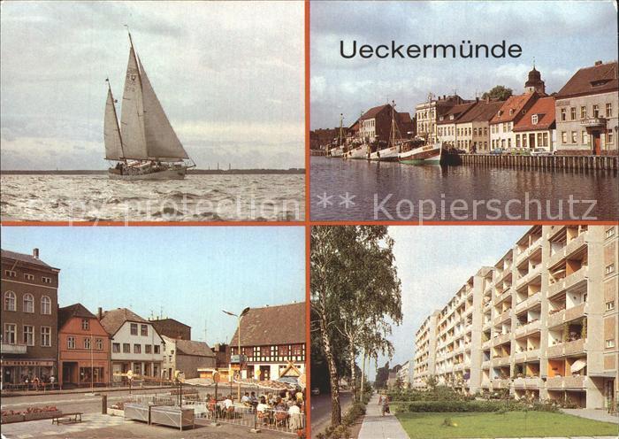 Ueckermuende Mecklenburg Vorpommern Hafen Karl-Marx-Platz Neubaugebiet
