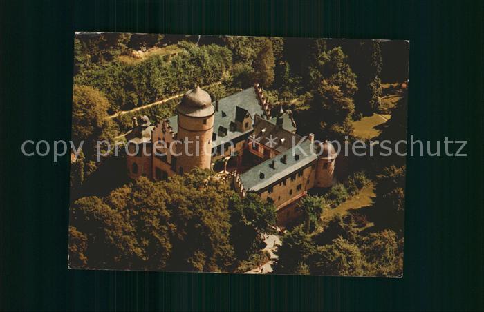 Mespelbrunn Fliegeraufnahme Schloss