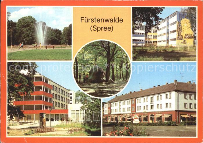 Fuerstenwalde Spree Park Rauenscher-Stein Muehlenstrasse