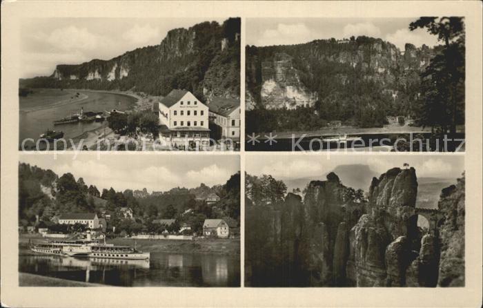 Rathen Saechsische Schweiz Hotel Erbgericht Seitenraddampfer