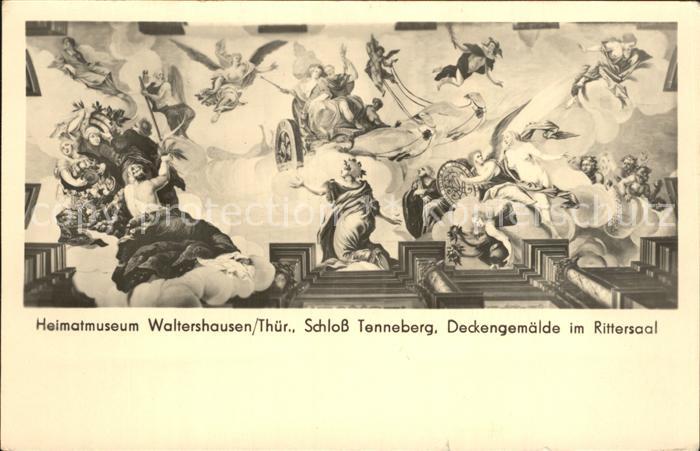 Waltershausen Gotha Schloss Tenneberg Deckengemaelde Rittersaal