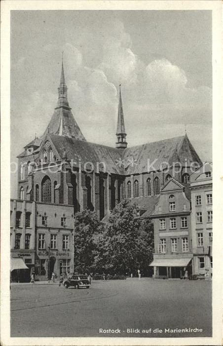 ROSTOCK CITY Marienkirche Gaststaette Burwitz