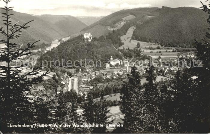 Leutenberg Thueringen Blick von der Wandlebshuette