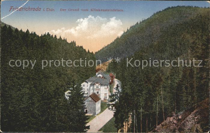 Friedrichroda Grund Klinkensteinfelsen