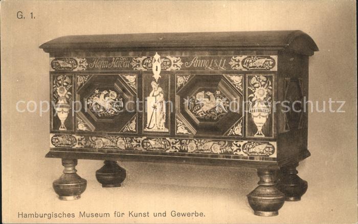 Vierlanden Eingelegte Truhe Hamburg Museum fuer Kunst und Gewerbe