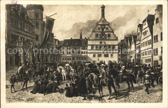 Rothenburg Tauber Tilly's Einzug Gemaelde