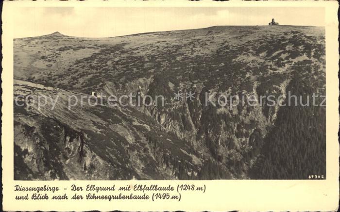 Elbfallbaude Riesengebirge Elbgrund Schneegrubenbaude