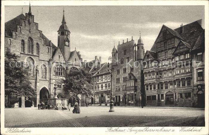 HILDESHEIM  CITY Rathaus Tempelherrenhaus Wedekind