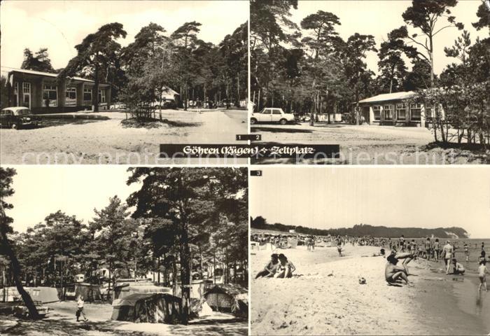 Goehren Ruegen Zeltplatz Strand