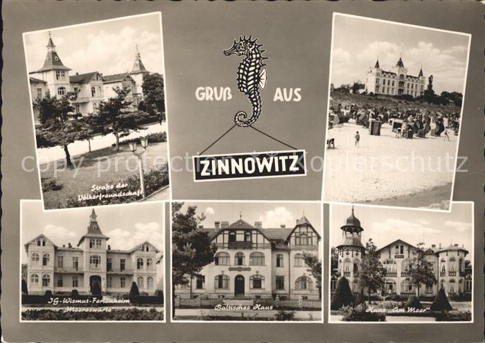Zinnowitz Ostseebad Strasse der Voelkerfreundschaft Wismut-Ferienheim Meereswart