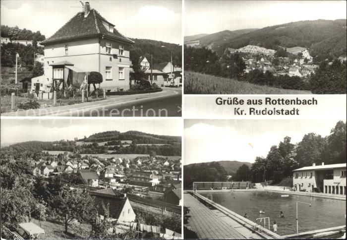 Rottenbach Thueringen Schwimmbad Ortsansichten