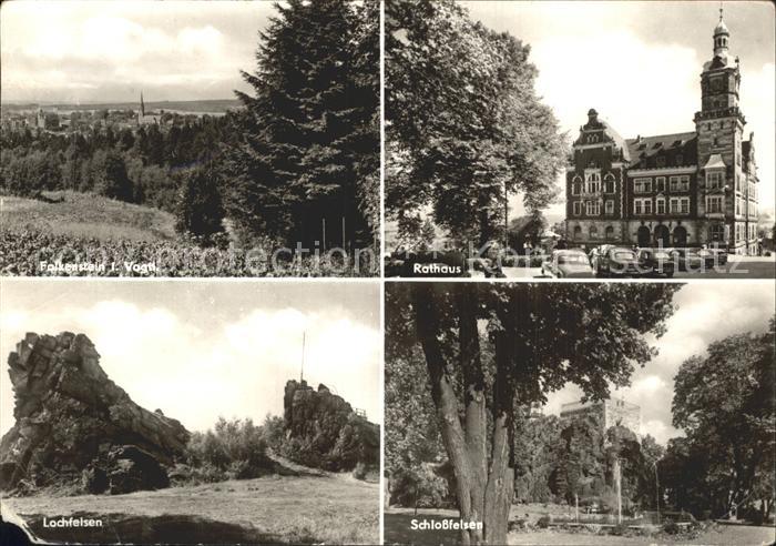Falkenstein Vogtland Rathaus Schlossfelsen Lochfelsen