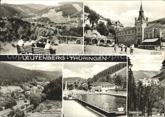 Leutenberg Thueringen Marktplatz Waldbad Friedensburg Hirschweg