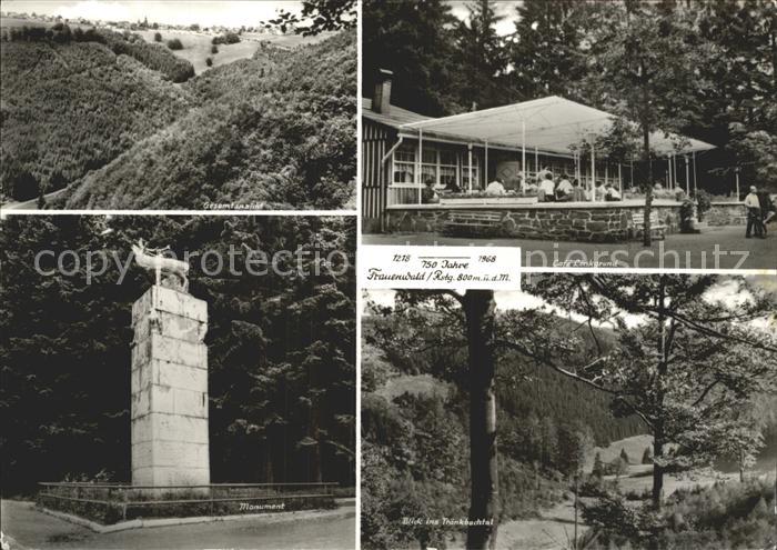 Frauenwald Thueringen Cafe Lenkgrund Monument Traenkbachtal