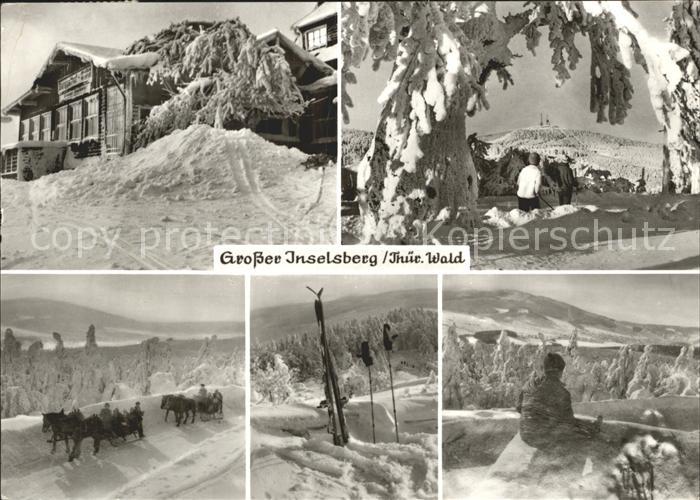 Grosser Inselsberg Berggasthof Pferdeschlitten
