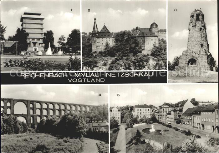 Reichenbach Vogtland Wasserturm Mylau Burg Netzschkau Goeltzschtalbruecke