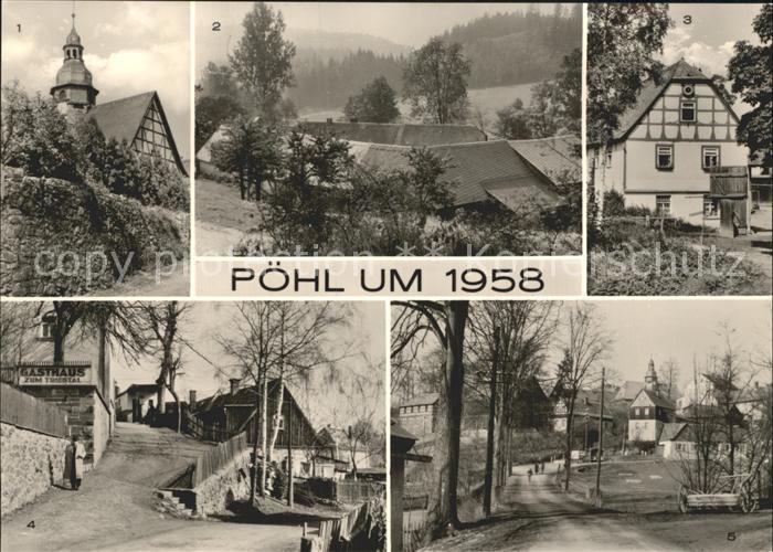 Poehl Vogtland Kirche Gasthaus Zum Triebtal Gansmuehle