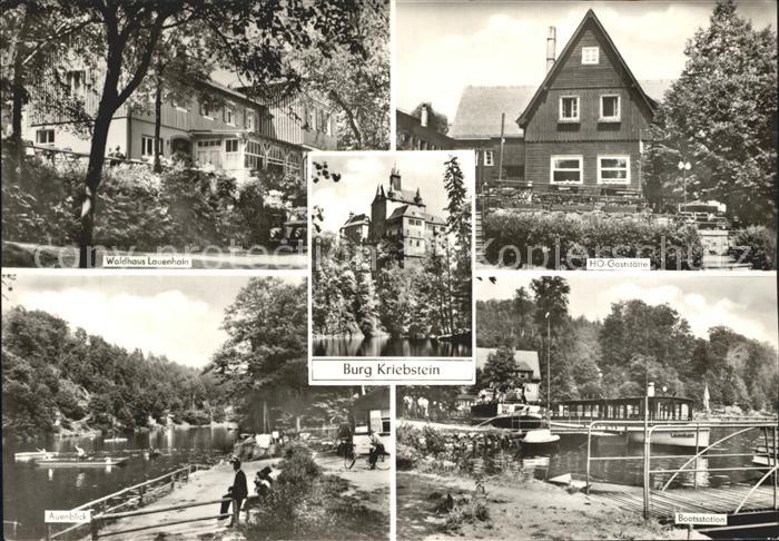 Kriebstein Burg Gaststaette Waldhaus Lauenhain Bootsstation