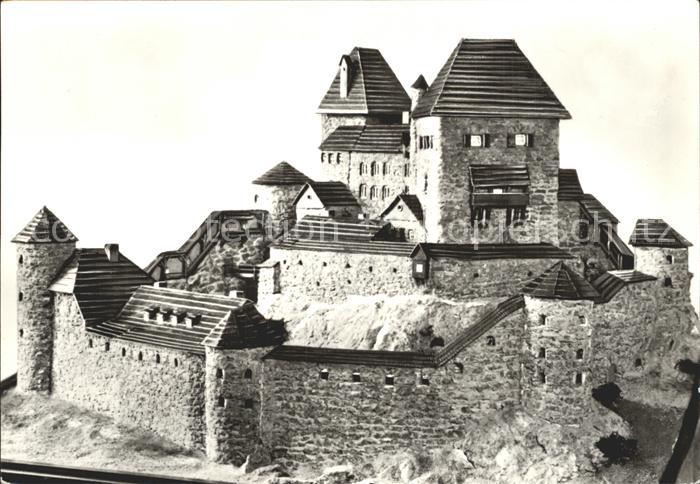 Frauenstein Sachsen Burg Frauenstein Rekonstruktionsmodell Heimatmuseum