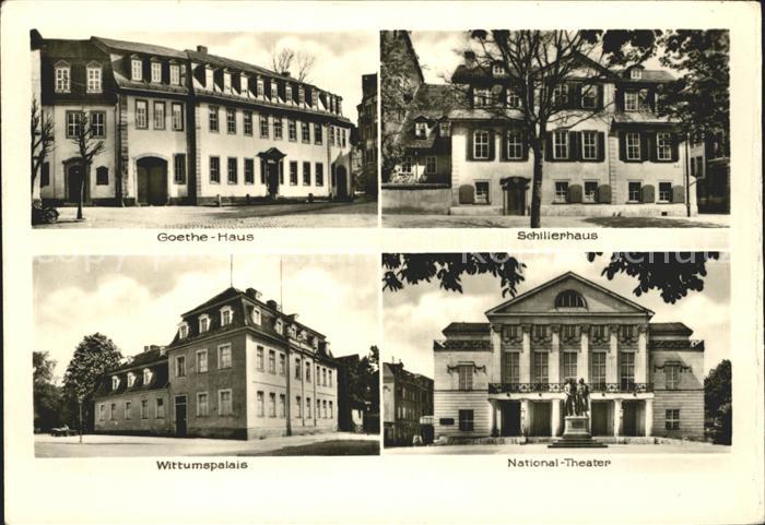 Weimar Thueringen Goethe-Haus Schillerhaus Wittumspalais National-Theater