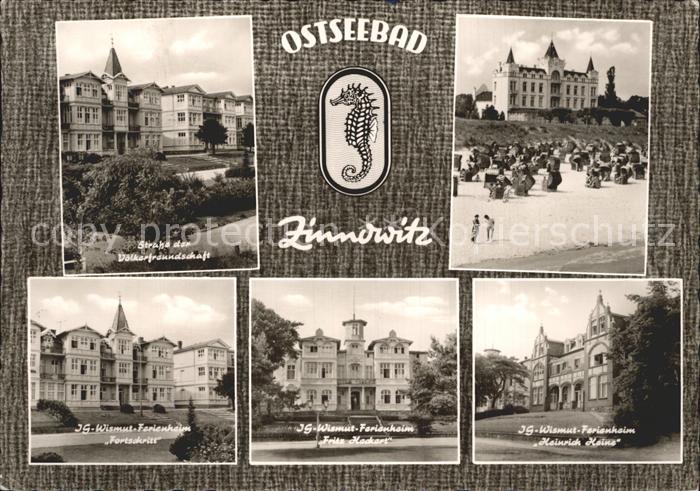 Zinnowitz Ostseebad Strasse der Voelkerfreundschaft IG-Wismut-Ferienheim Fortsch