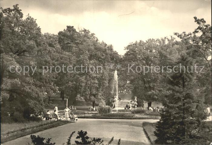 Freiberg Sachsen Springbrunnen Scheringerpark