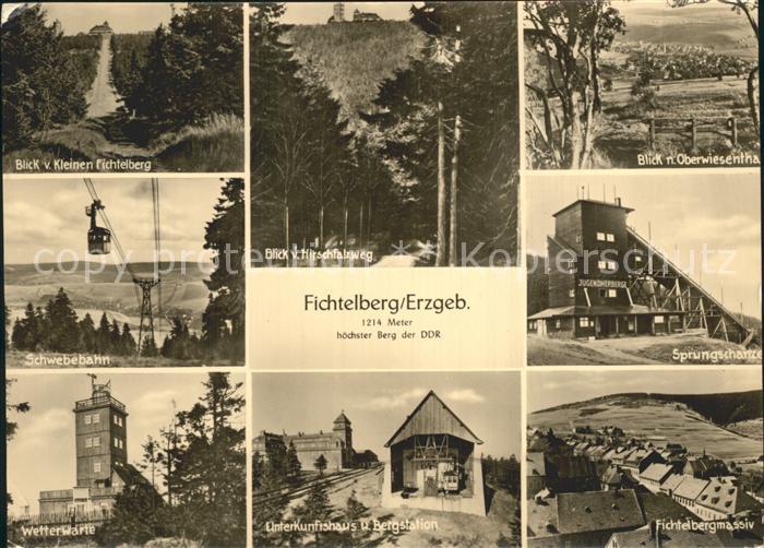 Fichtelberg Oberwiesenthal Sprungschanze Wetterwarte Fichtelbergmassiv