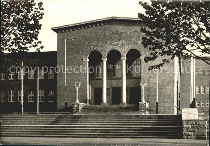 ROSTOCK  CITY Schwimmhalle Neptun Aussenansicht