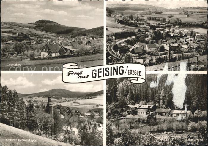 Geising Erzgebirge Geisingberg Kohlhaukuppe Geisinggrund