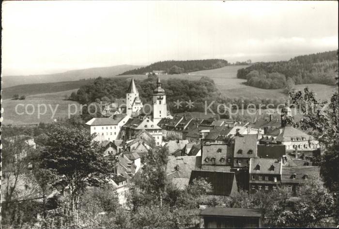 Schwarzenberg Erzgebirge Teilansicht Schloss